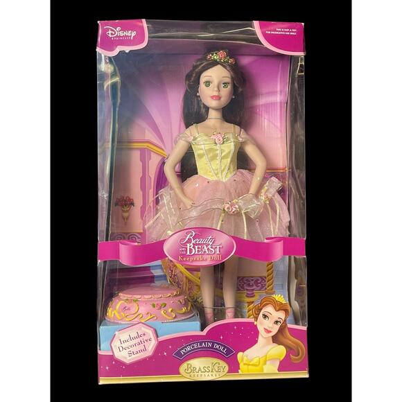 2004 Brass Key Keepsakes Disney Princess Belle Beauty & the Beast Porcelain Doll - Picture 1 of 7